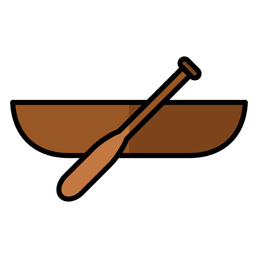 Kayaking adventure transportation holiday icon