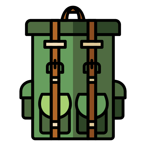 Backpack adventure holiday outdoor icon Backpack adventure holiday outdoor icon