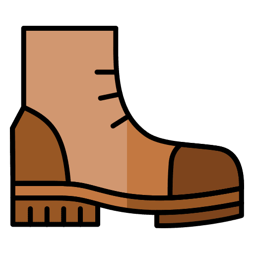 Boots adventure holiday camping icon Boots adventure holiday camping icon