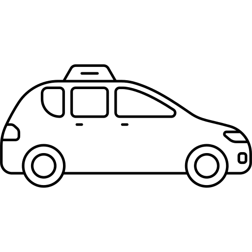 Taxi car cab vehicle icon