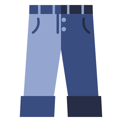 Denim outdoor trousers wear icon Denim outdoor trousers wear icon