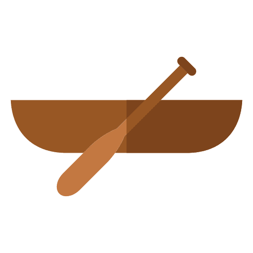 Kayaking transportation kayak camping icon