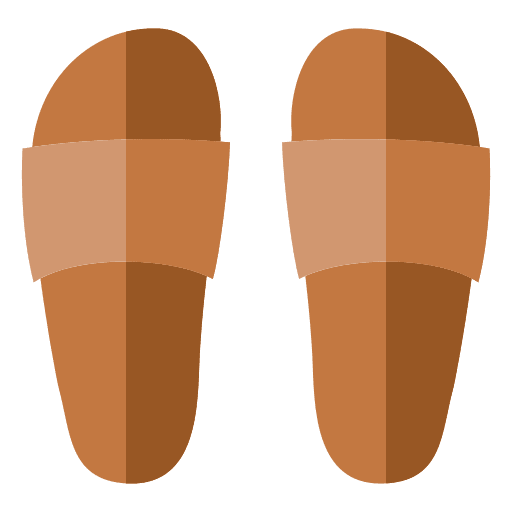Slippers camping slippers gear icon