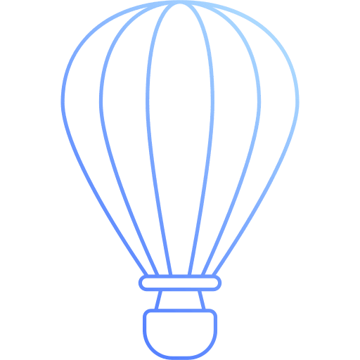 Hot air balloon fly hot air balloons adventure icon