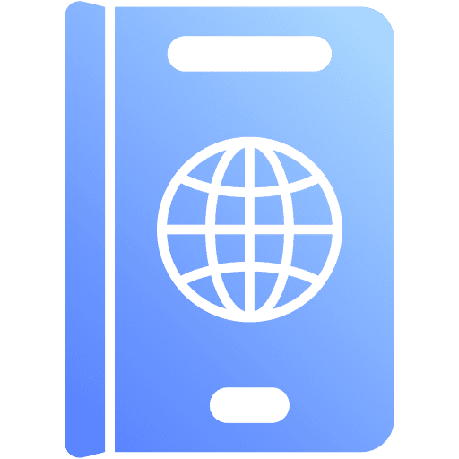 Passport document technology identity icon Passport document technology identity icon