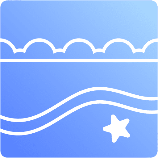 Beach wave summer nature icon Beach wave summer nature icon