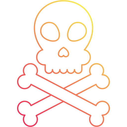 Toxic shapes and symbols poisonous waste icon