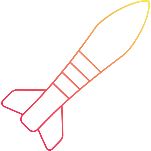 Missile weapons army security icon