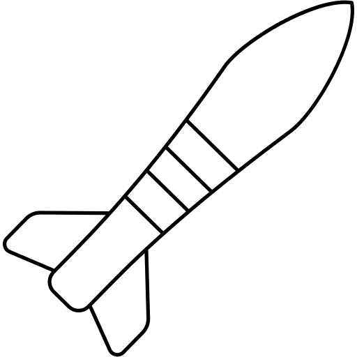 Missile security weapons missile icon
