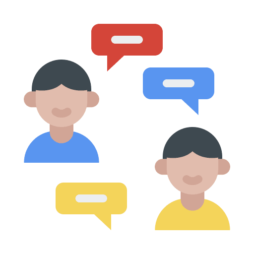 Conversation meeting negotiation conversation icon