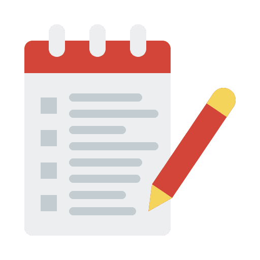 Notes notebook pencil education icon Notes notebook pencil education icon