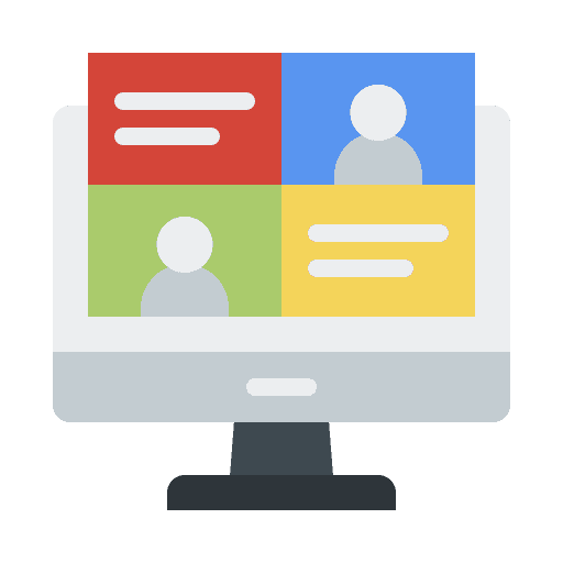 Online class online class communications online course icon