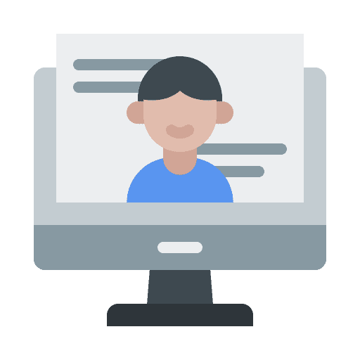 Online course video user online course icon