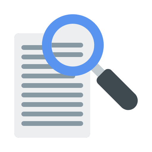Search magnifying glass test education icon Search magnifying glass test education icon