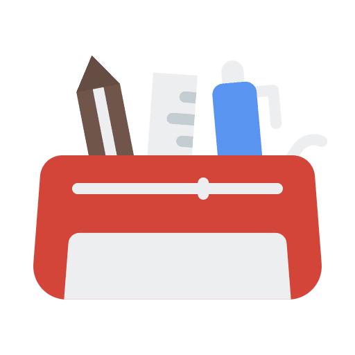 Pencil case office material writing tool school material icon Pencil case office material writing tool school material icon
