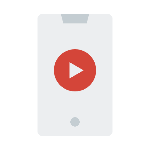 Video touch screen cellphone smartphone icon Video touch screen cellphone smartphone icon
