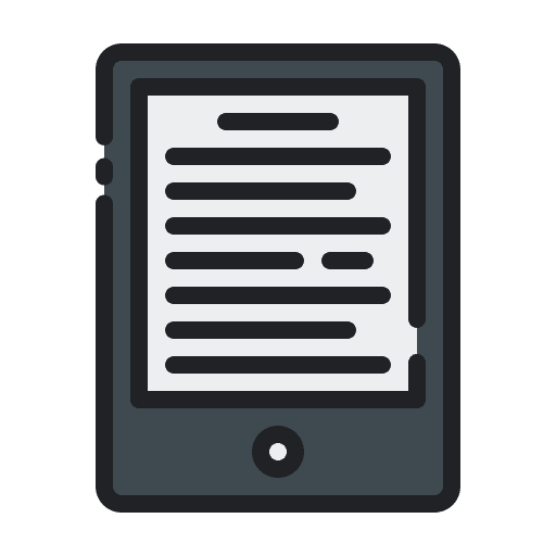 Book reader ebook electronics electronic device icon Book reader ebook electronics electronic device icon