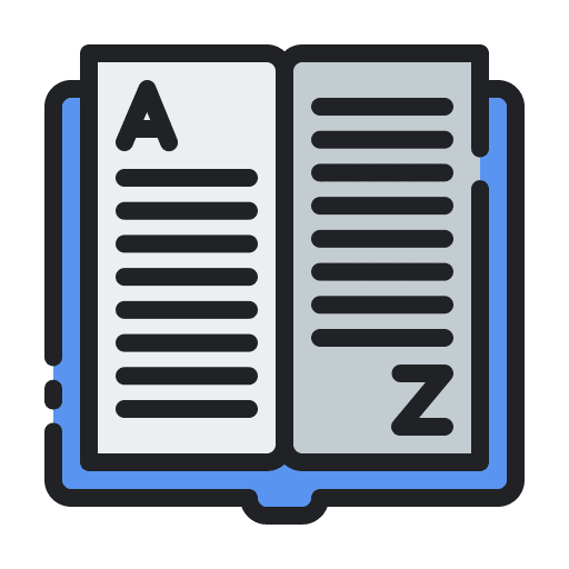 Dictionary dictionary book school icon