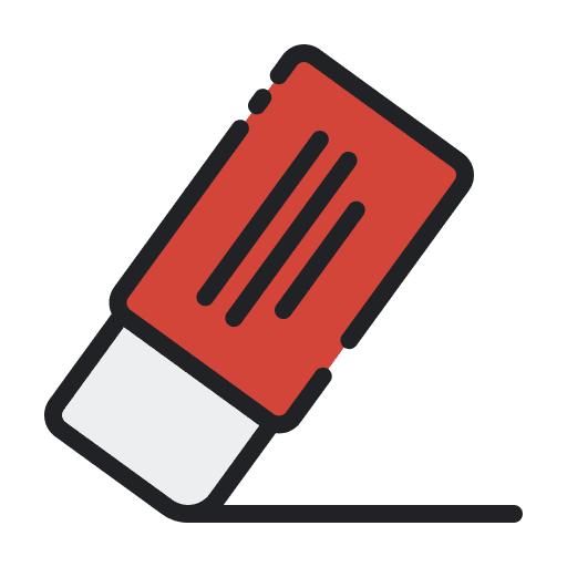 Eraser erase stationery clean icon Eraser erase stationery clean icon
