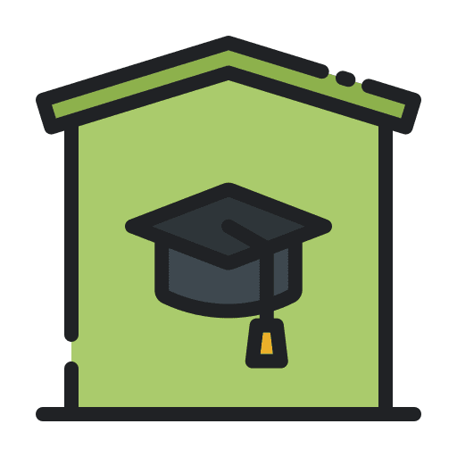 Homeschooling mortarboard home school icon Homeschooling mortarboard home school icon
