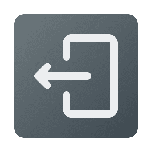 Log out ui left arrow user interface icon