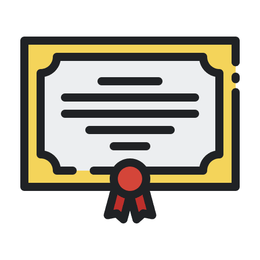 Certificate files and folders patent certificate icon Certificate files and folders patent certificate icon