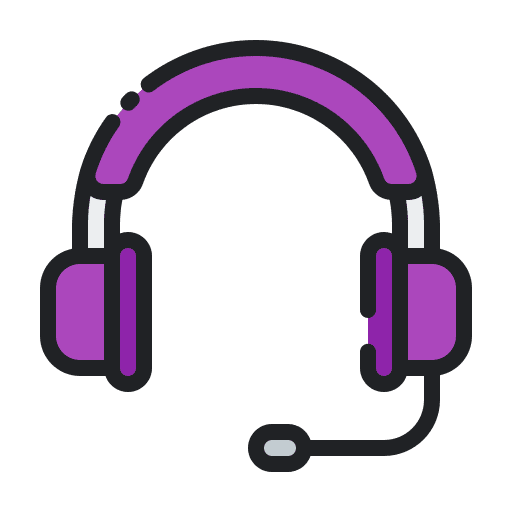 Headphone device sound education icon Headphone device sound education icon
