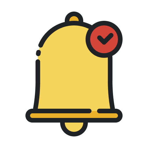 Notification interface alarm bell icon Notification interface alarm bell icon