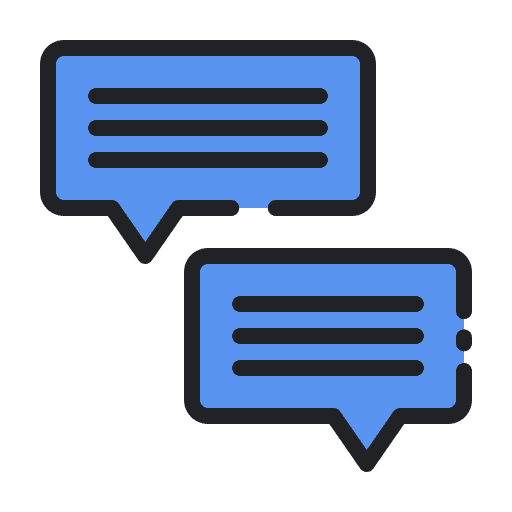 Chat speech bubble conversation communications icon Chat speech bubble conversation communications icon