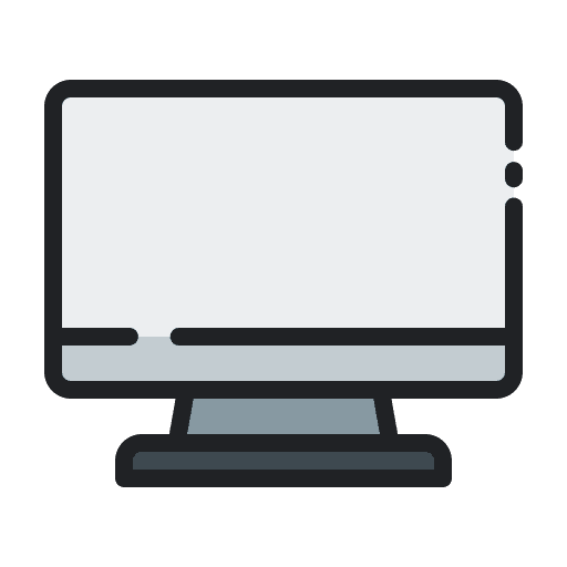 Screen computer tv technology icon Screen computer tv technology icon