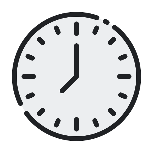 Time clock wall clock time and date icon Time clock wall clock time and date icon