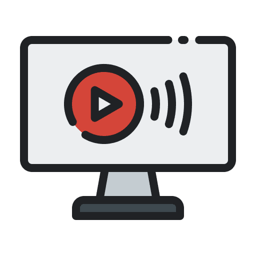 Video stream music and multimedia multimedia knowledge icon Video stream music and multimedia multimedia knowledge icon
