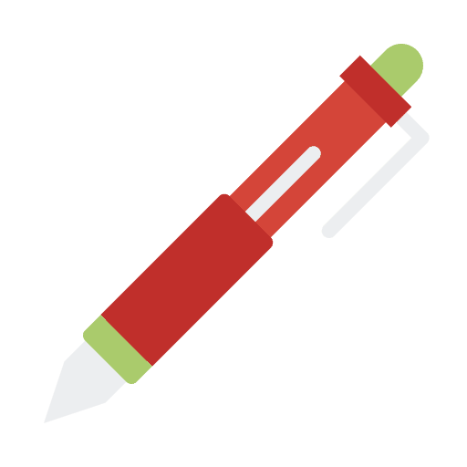 Ballpoint student ballpoint school icon