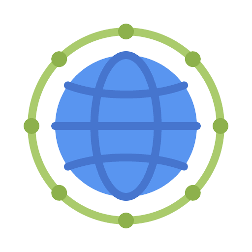 Connection network multi channel globe icon Connection network multi channel globe icon