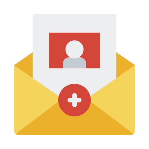 Invitation show user mail icon