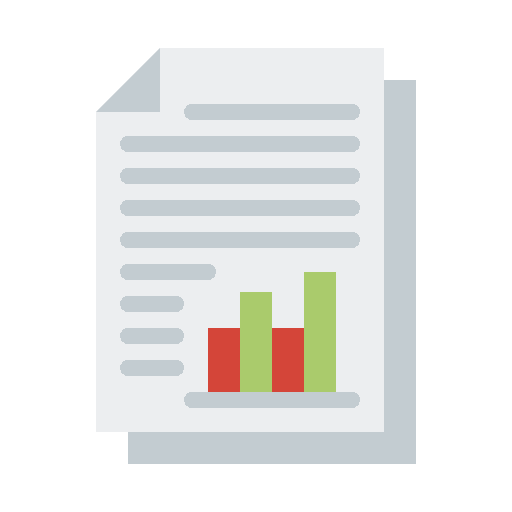 Report market bar chart business and finance icon