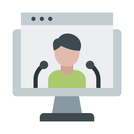 Conference meeting communications job icon Conference meeting communications job icon