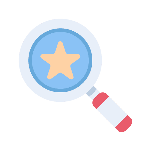Magnifying glass marketing website search icon Magnifying glass marketing website search icon