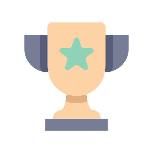 Trophy award seo and web champion icon