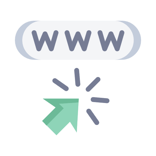 Url pointer marketing seo icon