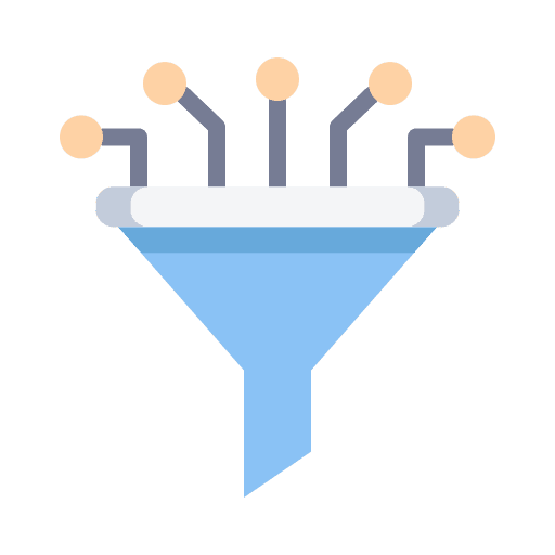 Filter funnel sort seo icon Filter funnel sort seo icon