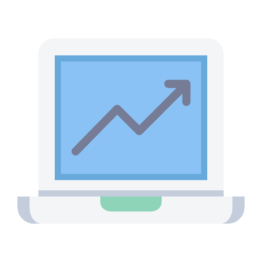Graph notebook strategy seo and web icon Graph notebook strategy seo and web icon