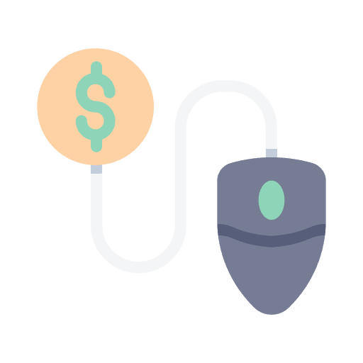 Pay per click search engine mouse marketing icon Pay per click search engine mouse marketing icon