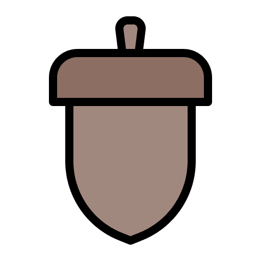 Acorn food and restaurant autumn healthy food icon