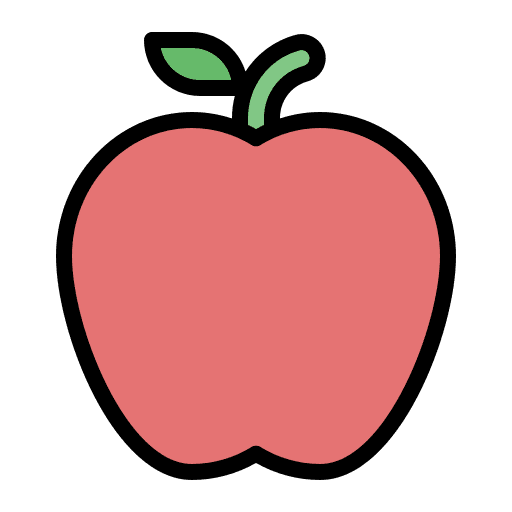 Apple vegetarian diet food and restaurant icon Apple vegetarian diet food and restaurant icon