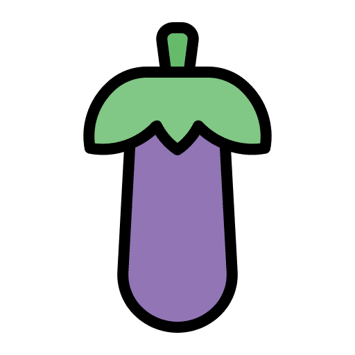 Eggplant eggplant vegan vegetarian icon Eggplant eggplant vegan vegetarian icon