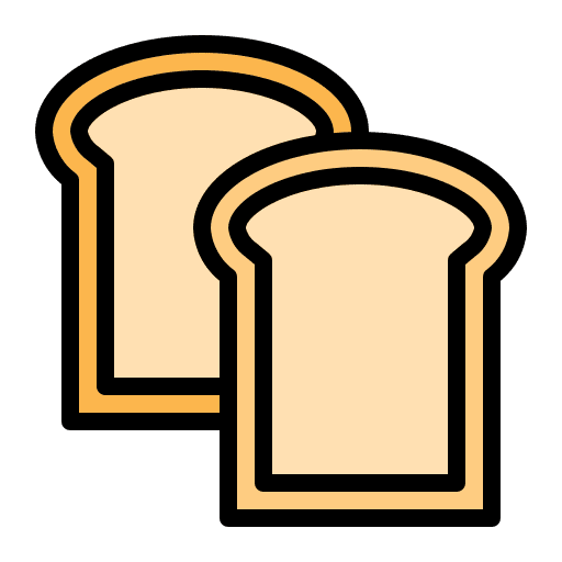 Bread healthy food vegan vegetarian icon Bread healthy food vegan vegetarian icon
