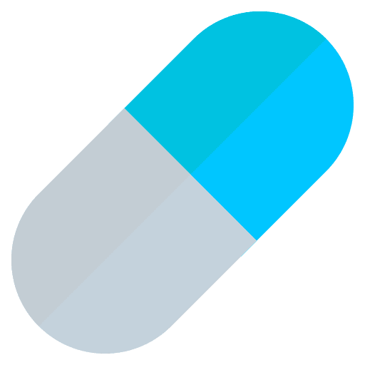 Medicine capsule healthcare and medical pills icon
