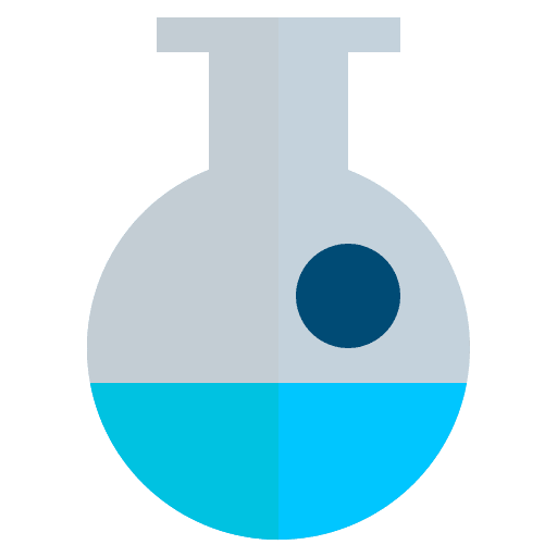 Flask science test tube education icon Flask science test tube education icon