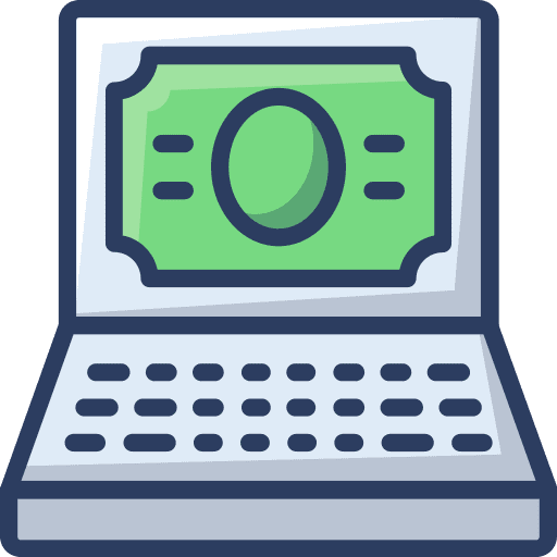 Laptop online payment cashless payment laptop icon Laptop online payment cashless payment laptop icon